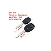 2005 -2007 Remote Key 2 +1 Button und Chip Separate ID:13 (315 MHZ) für Honda