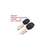 2005 -2007 Remote Key (3 +1) Button and Chip Separate ID:8E () 315 MHZ für Honda 10pcs/lot