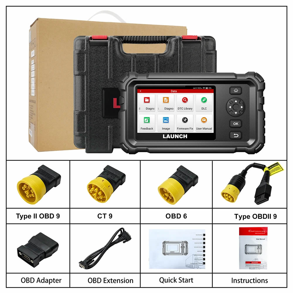 2025 Neue Launch CRP129 HD Elite 24V Hochleistungs-LKW-Diagnose-Scan-Werkzeug X431 CRP129 HD Nutzfahrzeug HD OBD2 Scanner