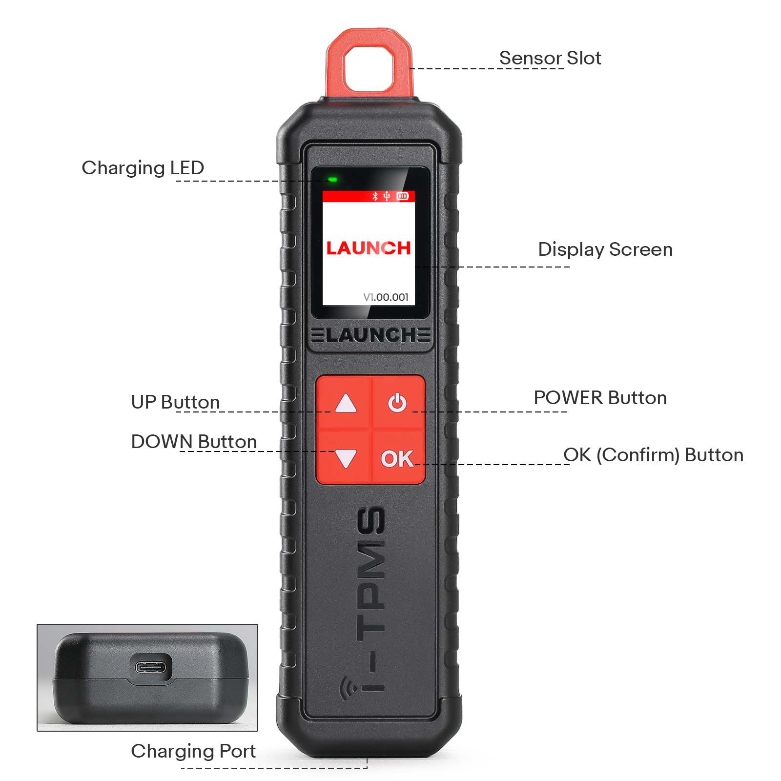 Kaufen Sie 50pcs Launch LTR-03 RF Sensor 315MHz & 433MHz TPMS Sensor Werkzeug Metall & Gummi Holen Sie sich ein kostenloses Launch i-TPMS Handheld TPMS Service Tool