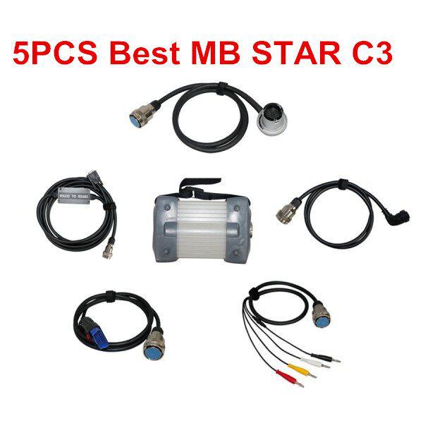 5PCS Best Quality MB Star C3 Pro for Benz Trucks & Cars Update to 2014.09