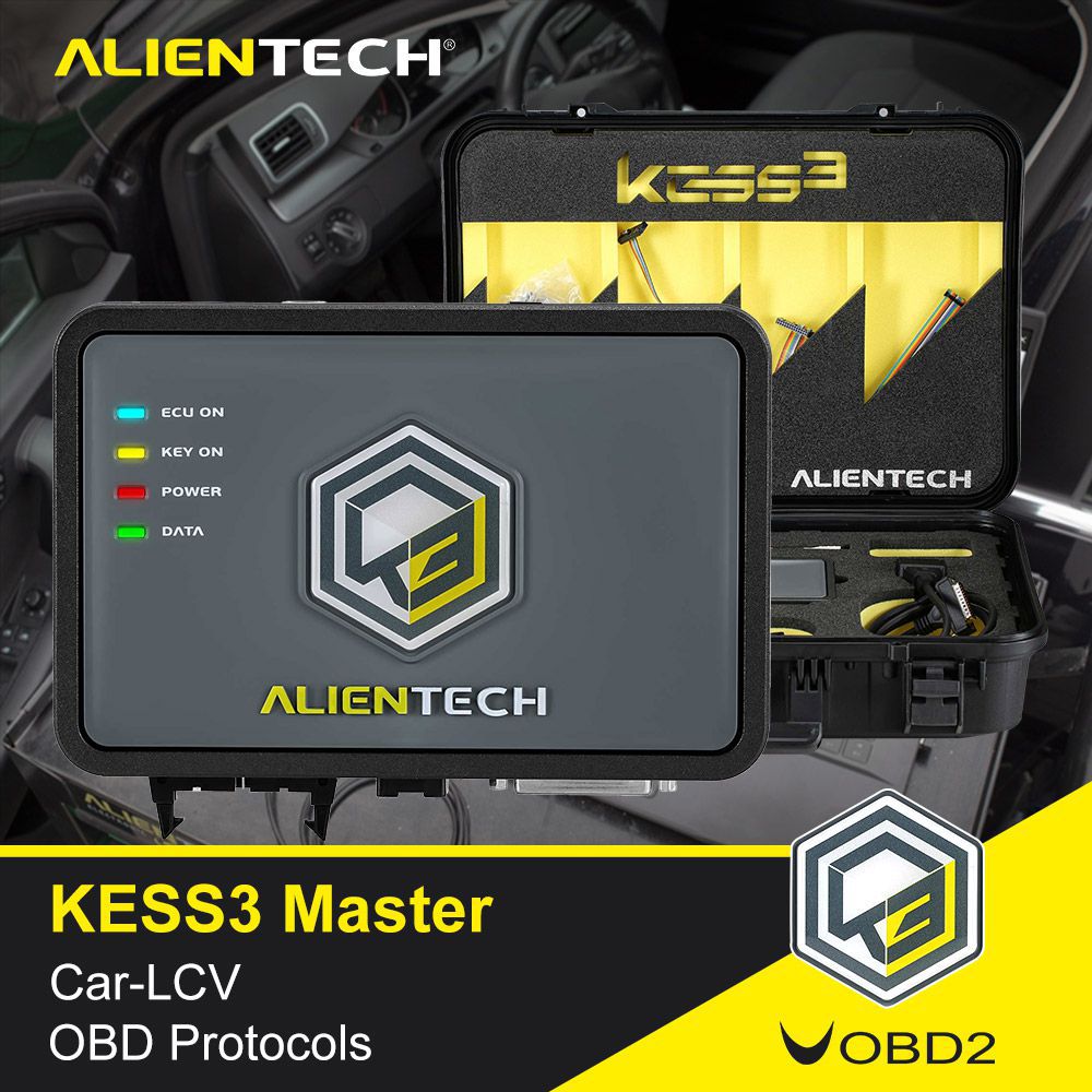 Original Alientech KESS V3 KESS3 Master Version Steuergerät und TCU Programmierwerkzeug mit Auto OBD-Bench-Boot LCV Protokoll Autorisierung