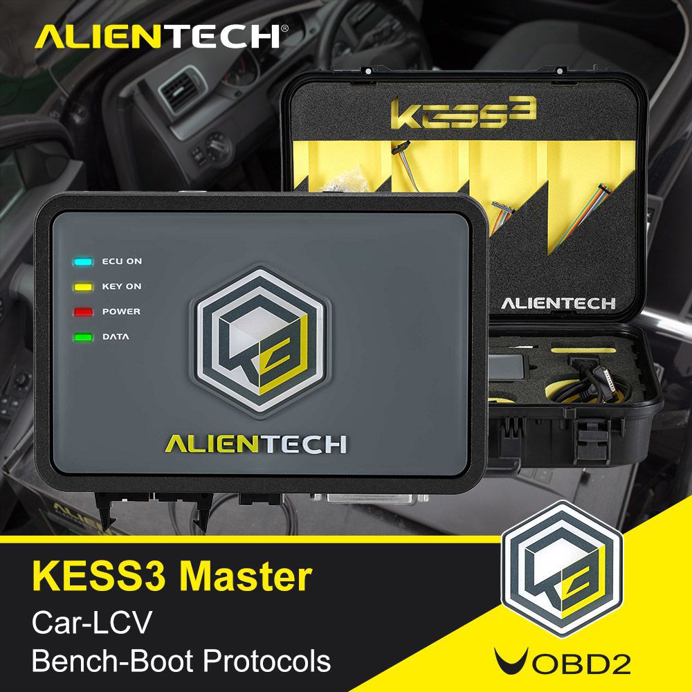 Original Alientech KESS V3 KESS3 Master Version Steuergerät und TCU Programmierwerkzeug mit Auto OBD-Bench-Boot LCV Protokoll Autorisierung