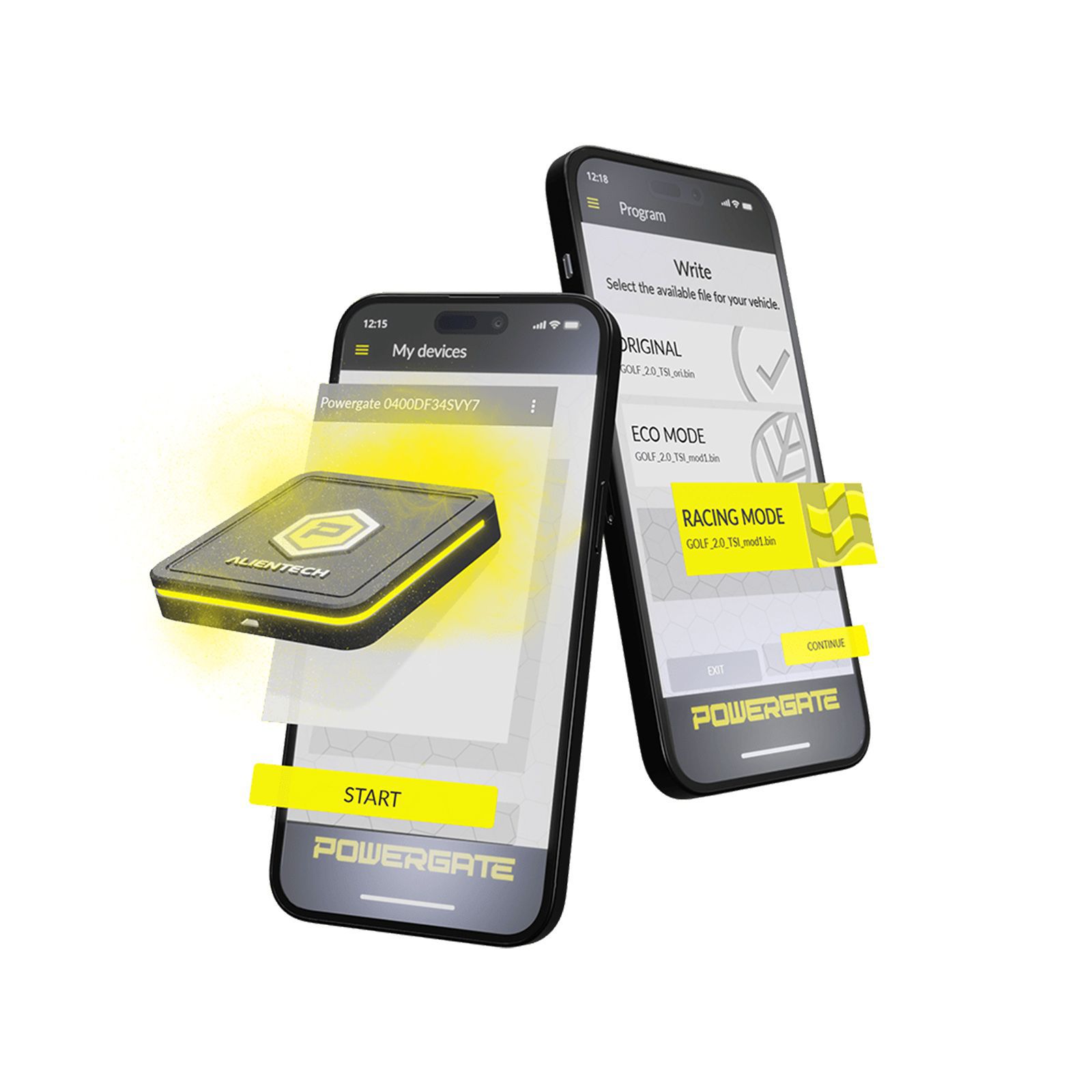 2024 Alientech Powergate mit der Powergate App für Powergate Cloud, Anpassung der Fahrzeugleistung mit einem Touch auf Ihrem Smartphone