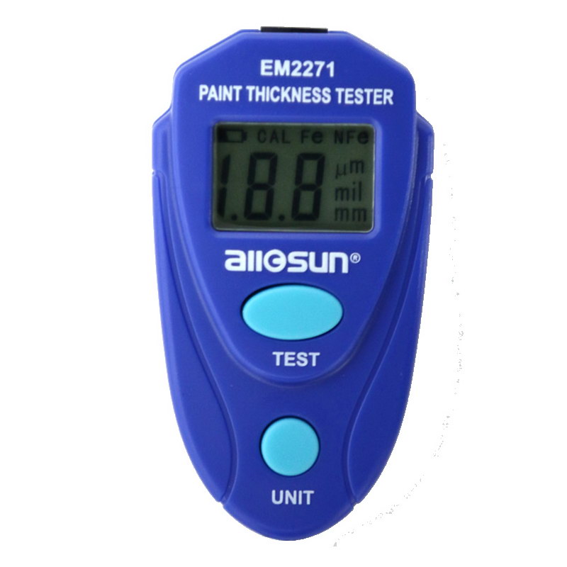 All Sun EM2271 Paint Thickness Tester Digital Painting Thickness Meter Mini LCD Car Coating Thickness Gauge
