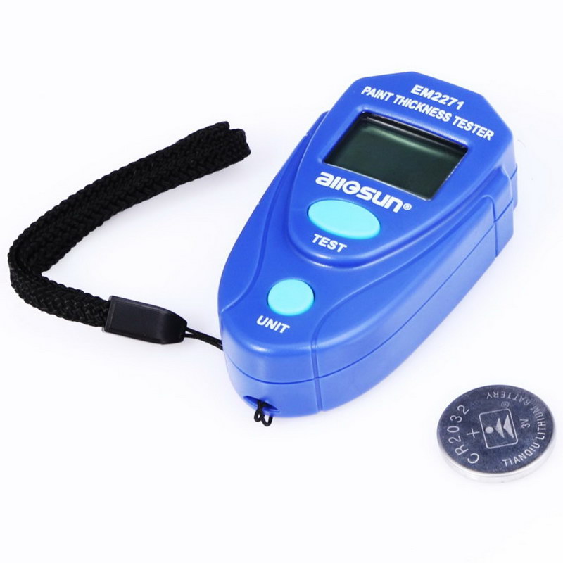 All Sun EM2271 Paint Thickness Tester Digital Painting Thickness Meter Mini LCD Car Coating Thickness Gauge