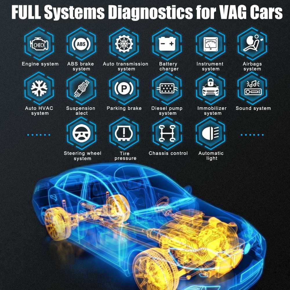 Ancel VD700 OBD2 Scanner Auto Diagnosewerkzeuge Volles System Scan Airbag ABS Öl EPB Zurücksetzen Diagnose Auto Scanner Werkzeug