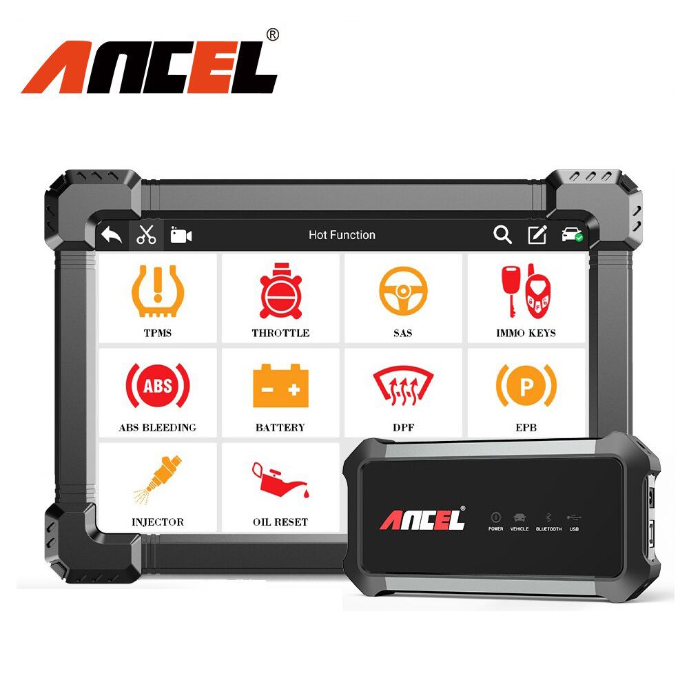 Ancel X7 OBD2 Automobilscanner Professioneller OBD Scanner Vollsystem ABS Öl EPB DPF Zurücksetzen Bluetooth-kompatibles Diagnosewerkzeug