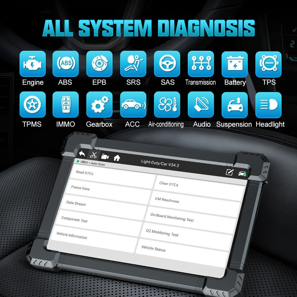 Ancel X7 OBD2 Automobilscanner Professioneller OBD Scanner Vollsystem ABS Öl EPB DPF Zurücksetzen Bluetooth-kompatibles Diagnosewerkzeug
