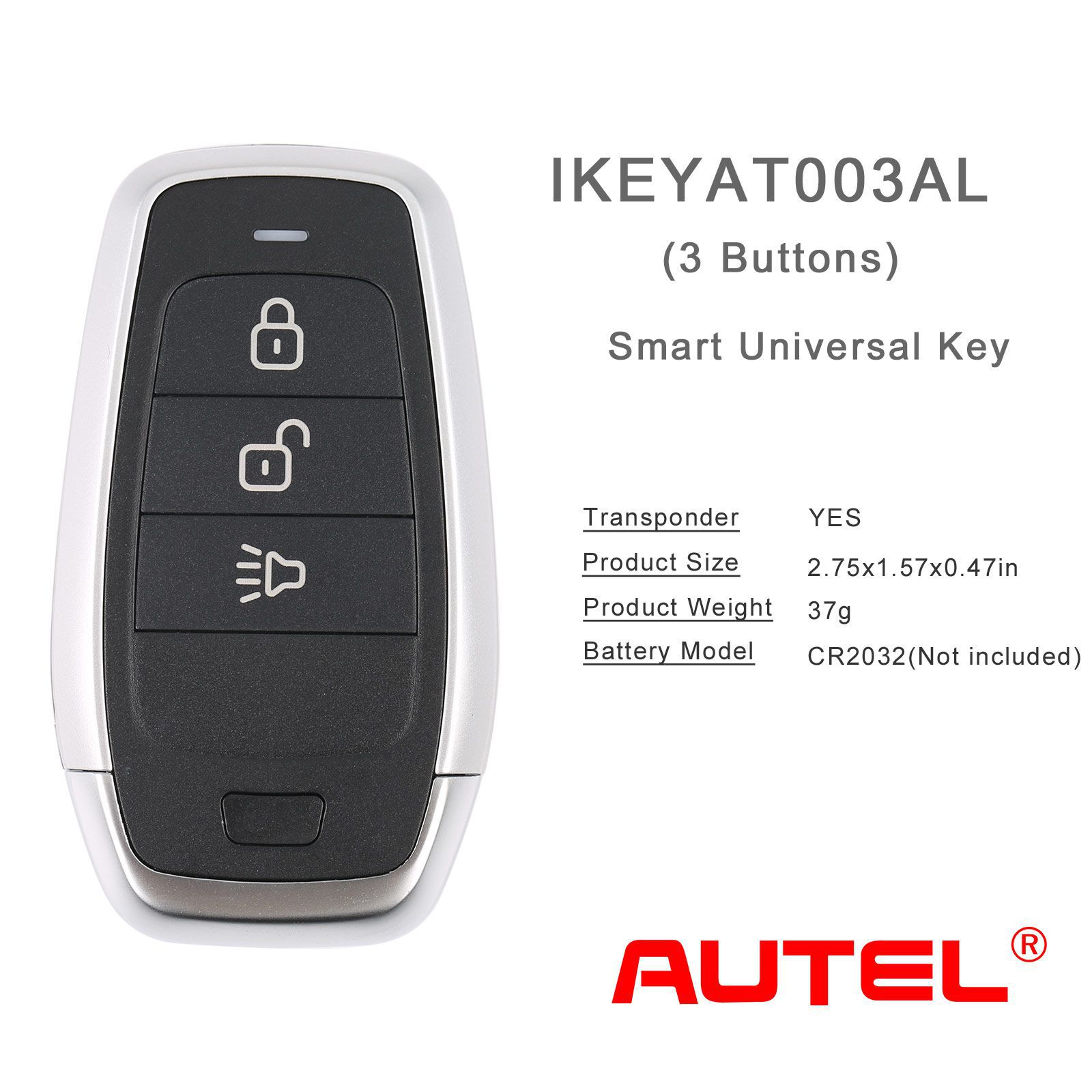 AUTEL IKEYAT003AL 3 Tasten Unabhängige Universal Smart Key 5pcs/lot