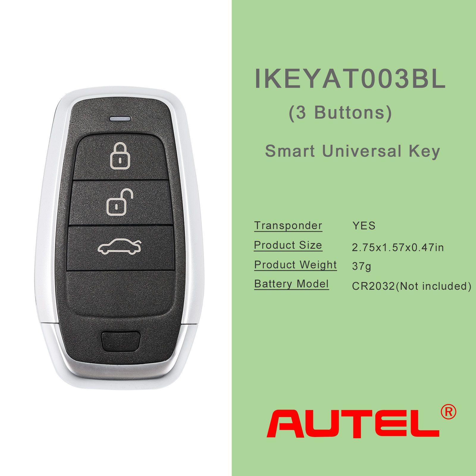 AUTEL IKEYAT003BL 3 Tasten Unabhängige Universal Smart Key 5pcs/lot