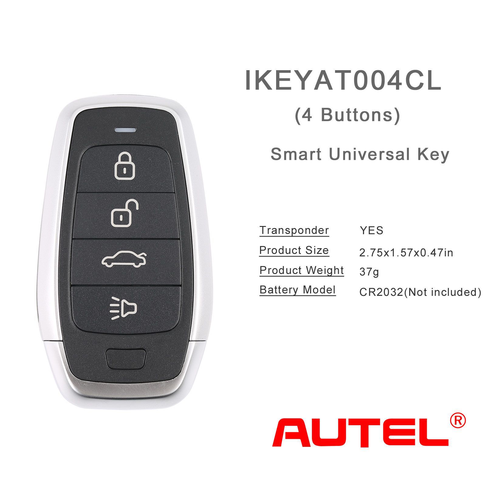 AUTEL IKEYAT004CL 4 Tasten Unabhängige Universal Smart Key 5pcs/lot