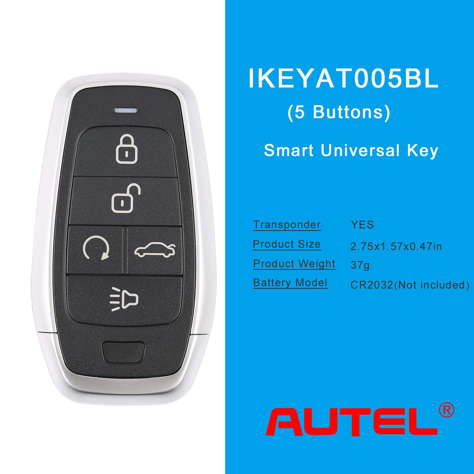 AUTEL IKEYAT005BL 5 Tasten Unabhängige Universal Smart Key 5pcs/lot