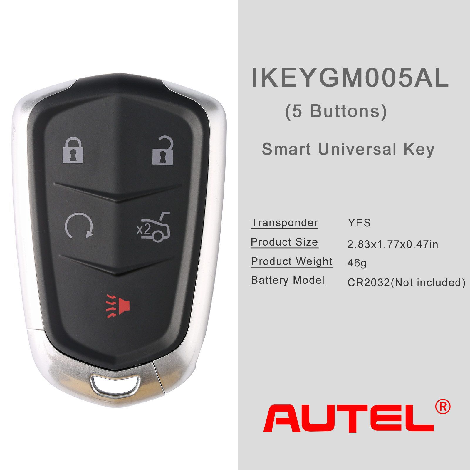 AUTEL IKEYGM005AL GM Cadillac 5 Tasten Universal Smart Key 5pcs/lot