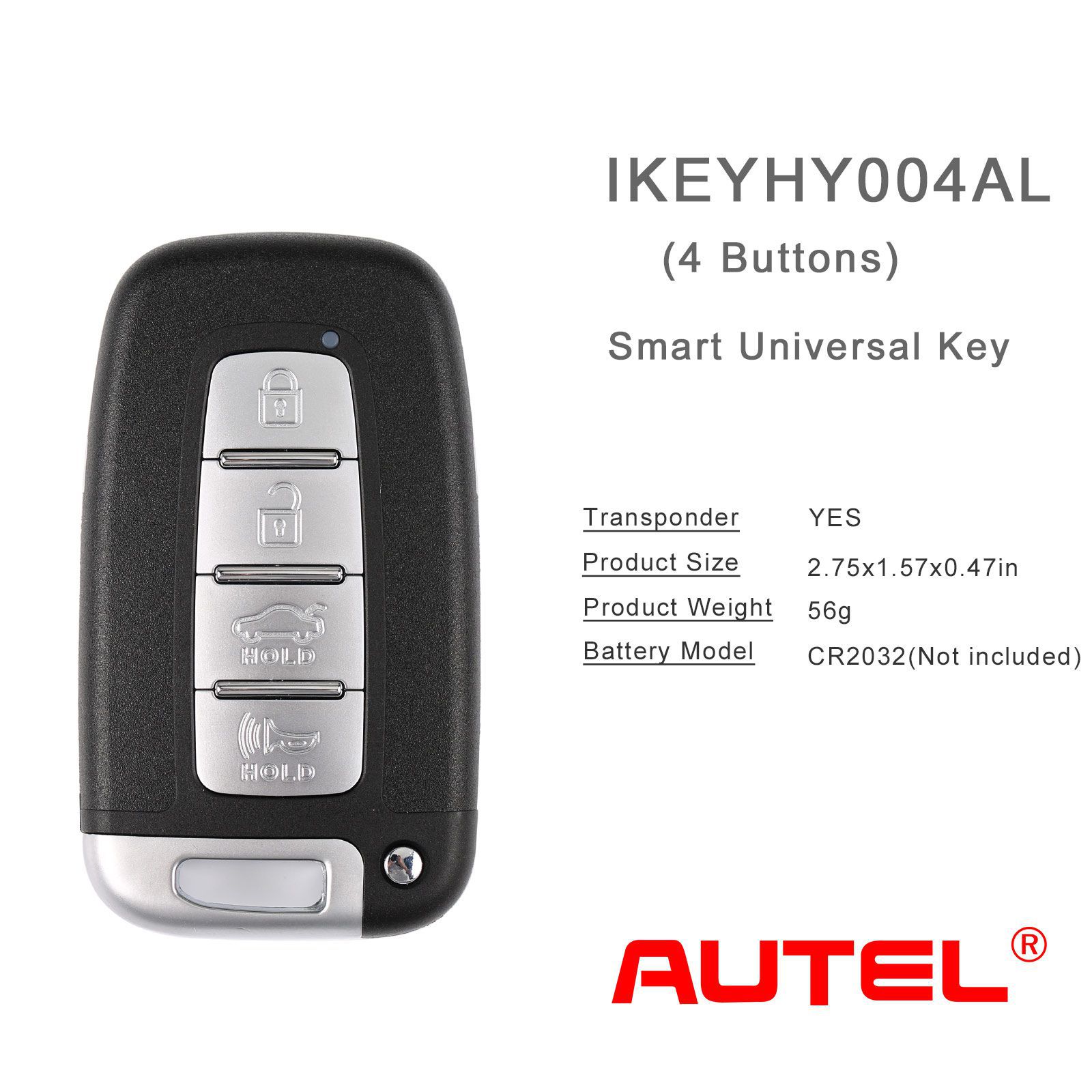 AUTEL IKEYHY004AL Hyundai 4 Tasten Universal Smart Key 5pcs/lot
