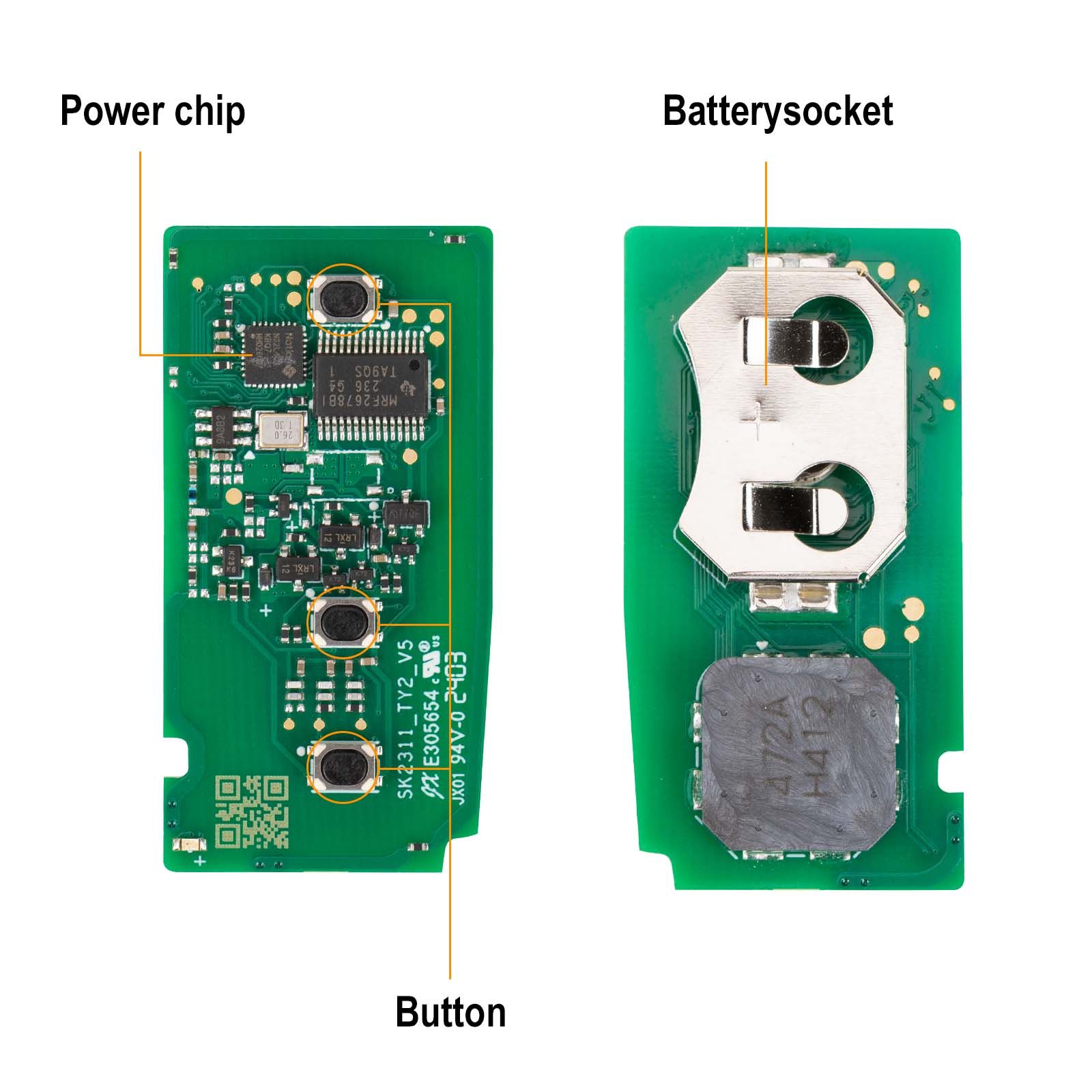 Autel IKEYTY8A3AL 3 Buttons 315/433 MHz Smart Key 5pcs/lot