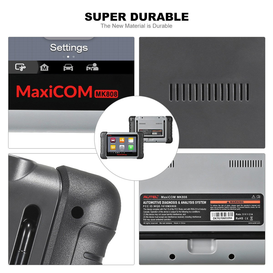 Autel Original MaxiCOM MK808 Diagnostic Tool 7 -Zoll LCD Touch Screen Diagnose Funktionen von EPB /IMMO /DPF /SAS /TMPS und mehr