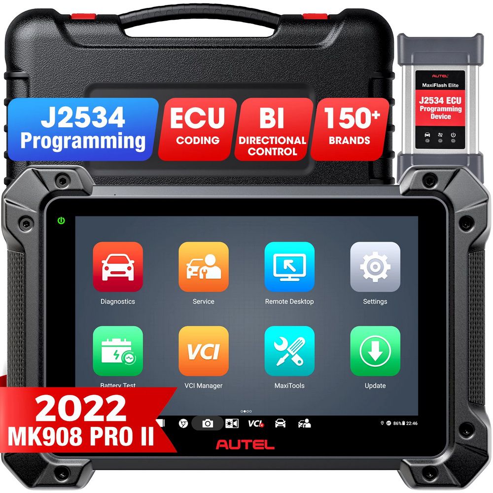 2023 Neue Autel MaxiCOM MK908 PRO II Automotive Diagnostic Tablet Support Scan VIN und Pre&Post Scan