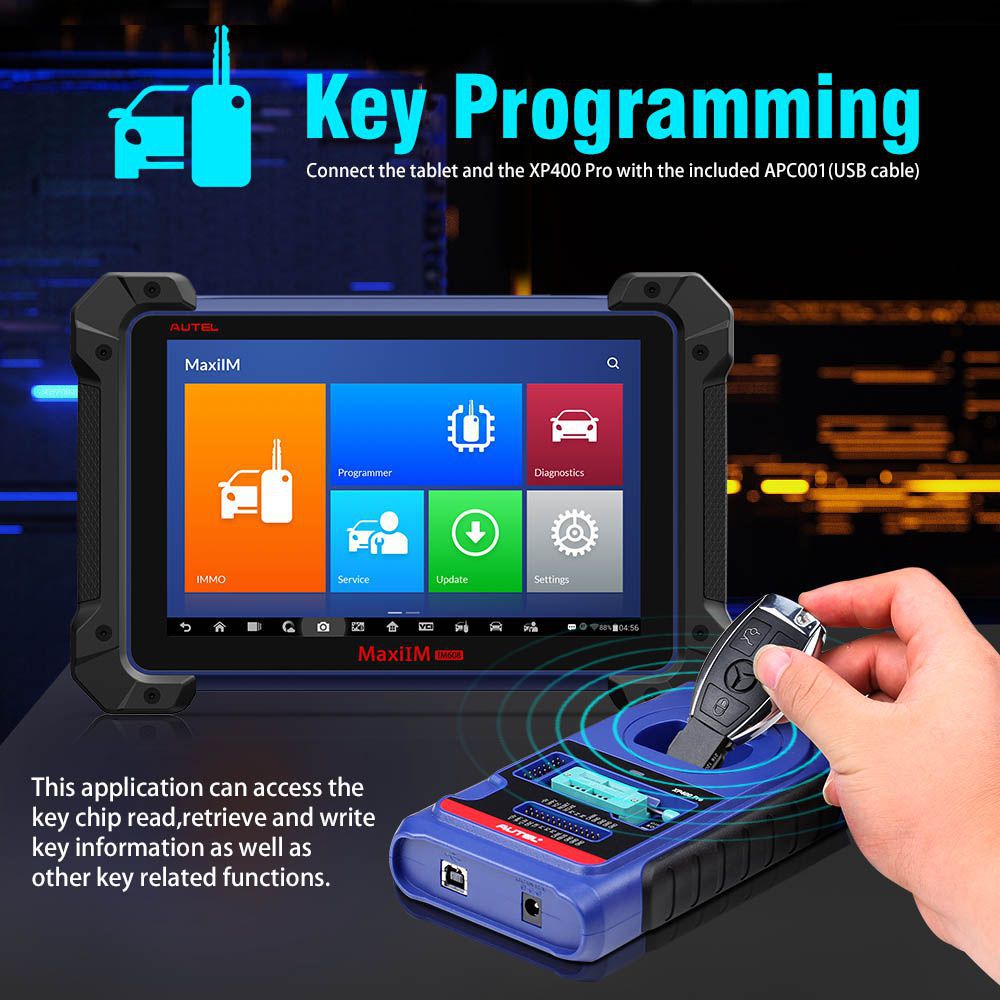 Original Author MaxiIM IM608 PRO Auto Key Programmer & Diagnostic Tool mit XP400 Pro (Upgrade Version von Autel IM608)