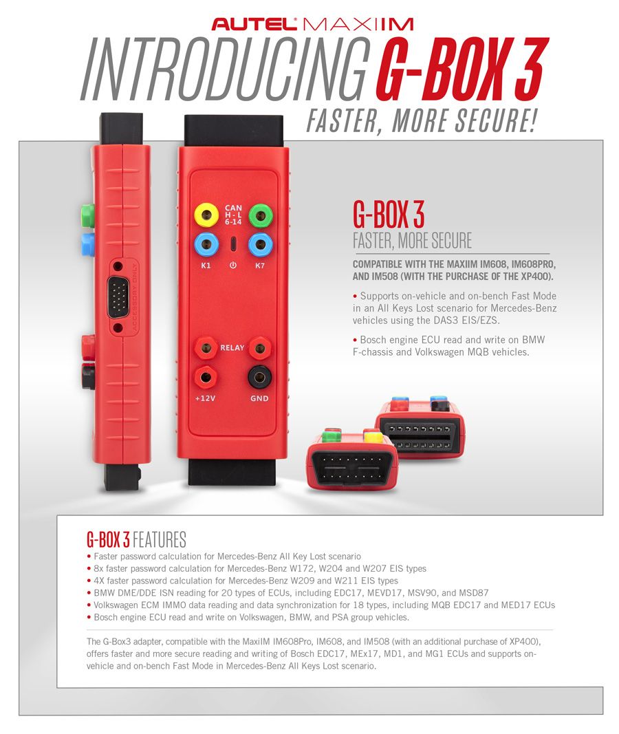 2025 Autel MaxiIM IM608 PRO II (Autel IM608 II) Full Kit with JVCI+ Plus IMKPA Accessories Get Free G-Box3 APB112