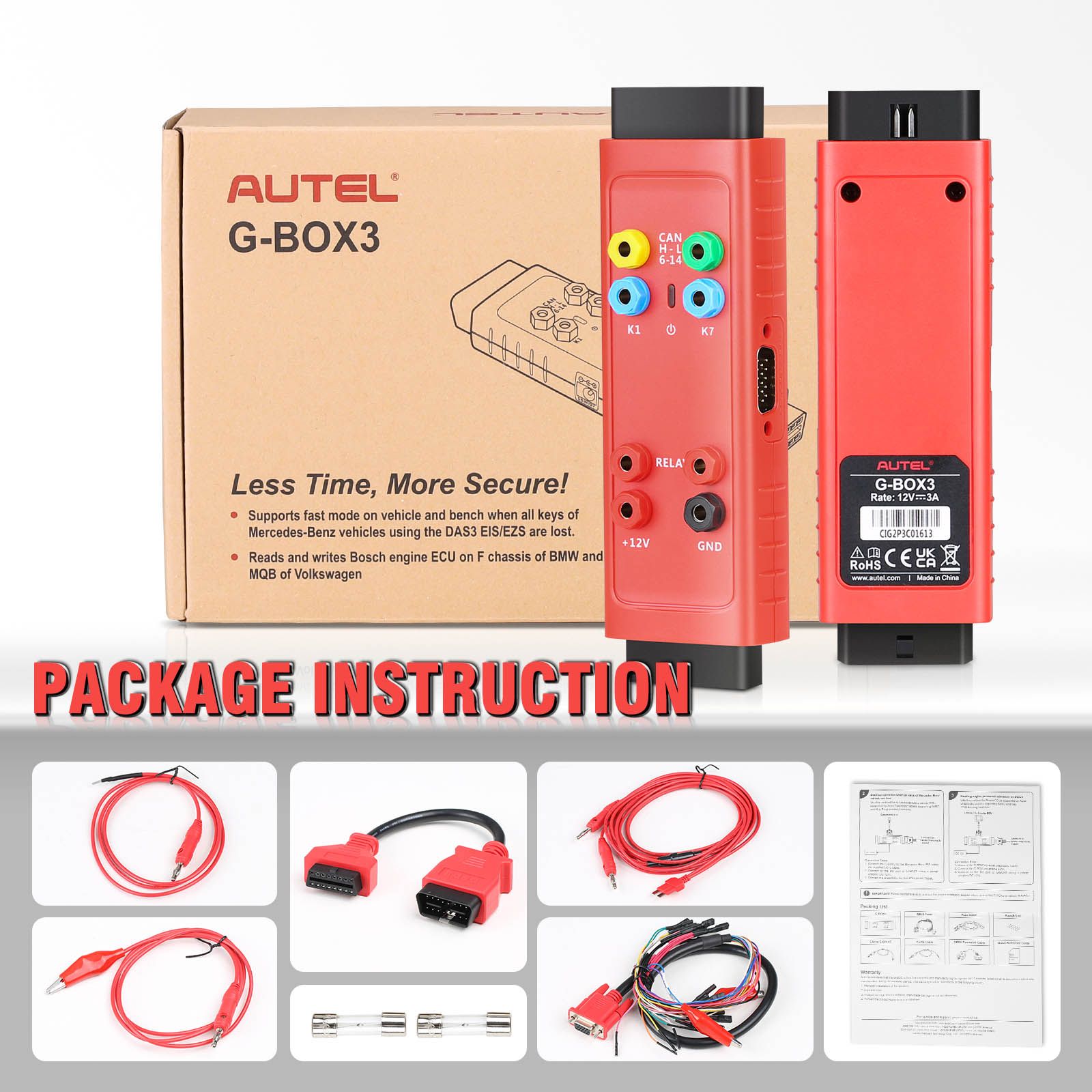 2025 Autel MaxiIM IM608 PRO II (Autel IM608 II) with Free G-Box3 and APB112 Support Mercedes Benz All Key with 1 More Year Free Update