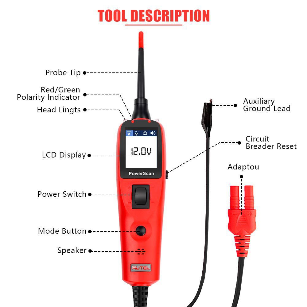 Autel PowerScan PS100 Elektrosystem Diagnose Tool