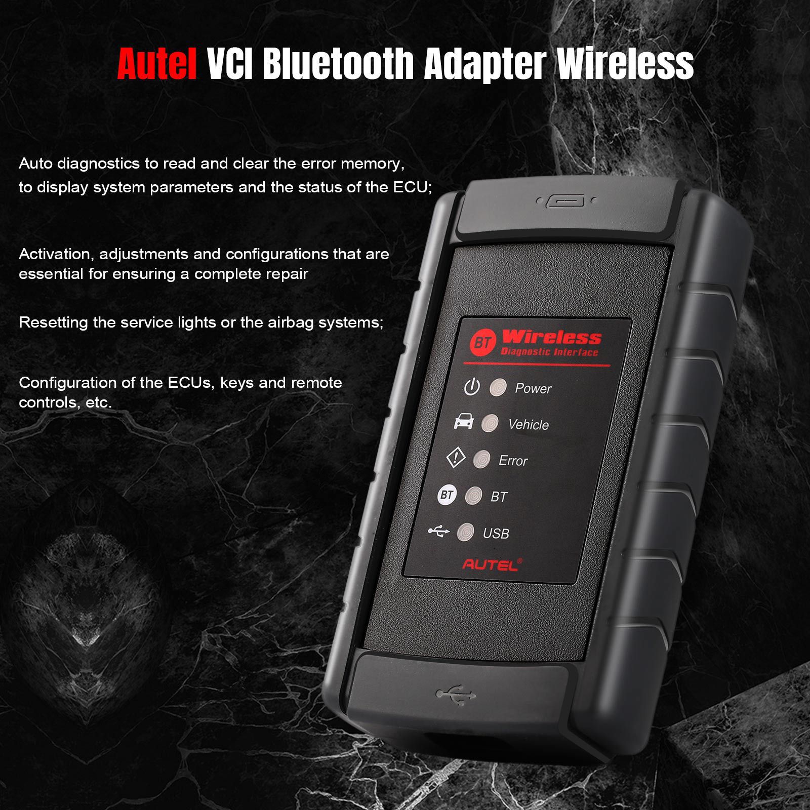 Original Autel VCI Bluetooth Adapter Drahtlose Diagnose Schnittstelle Bluetooth Verbindung VCI Für MS908S/MS908/MK908/MS905/MaxiSys Mini