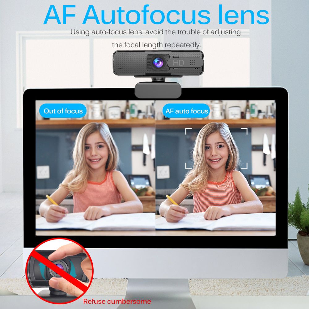 Autofokus Webcam 1080P HD USB Kamera für Computer PC Web Kamera Mit Mikrofon Webcam HD Video Ashu H701 Web Cam