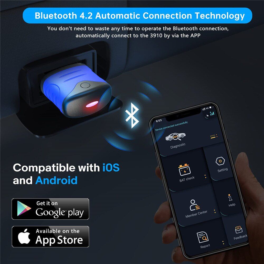 AUTOPHIX 3910 Bluetooth OBD2 Scanner for BMW/MINI/Rolls Royce Car Diagnostic Scan Tool EPB CBS ETC Battery Check Throttle Learn