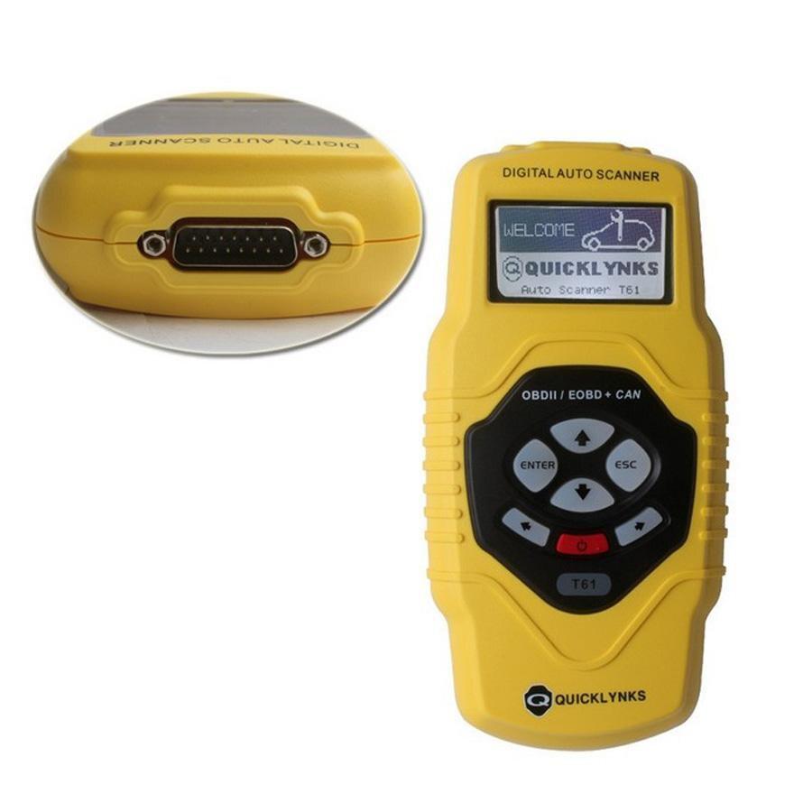 CAN OBD2 /EOBD Code Scanner T61 Multilingual and Updatable