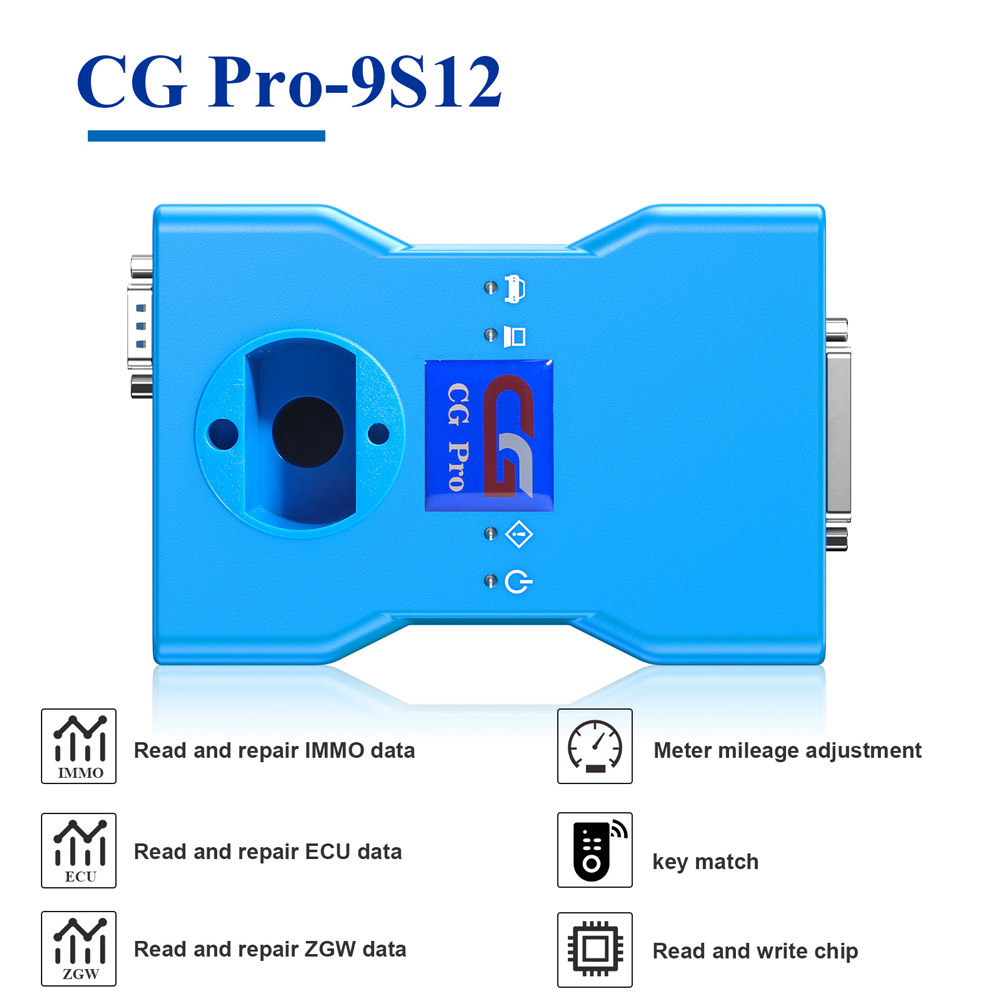 CG Pro 9S12 Programmer Full Version with All Adapters including New CAS4 DB25 and TMS370 Adapter