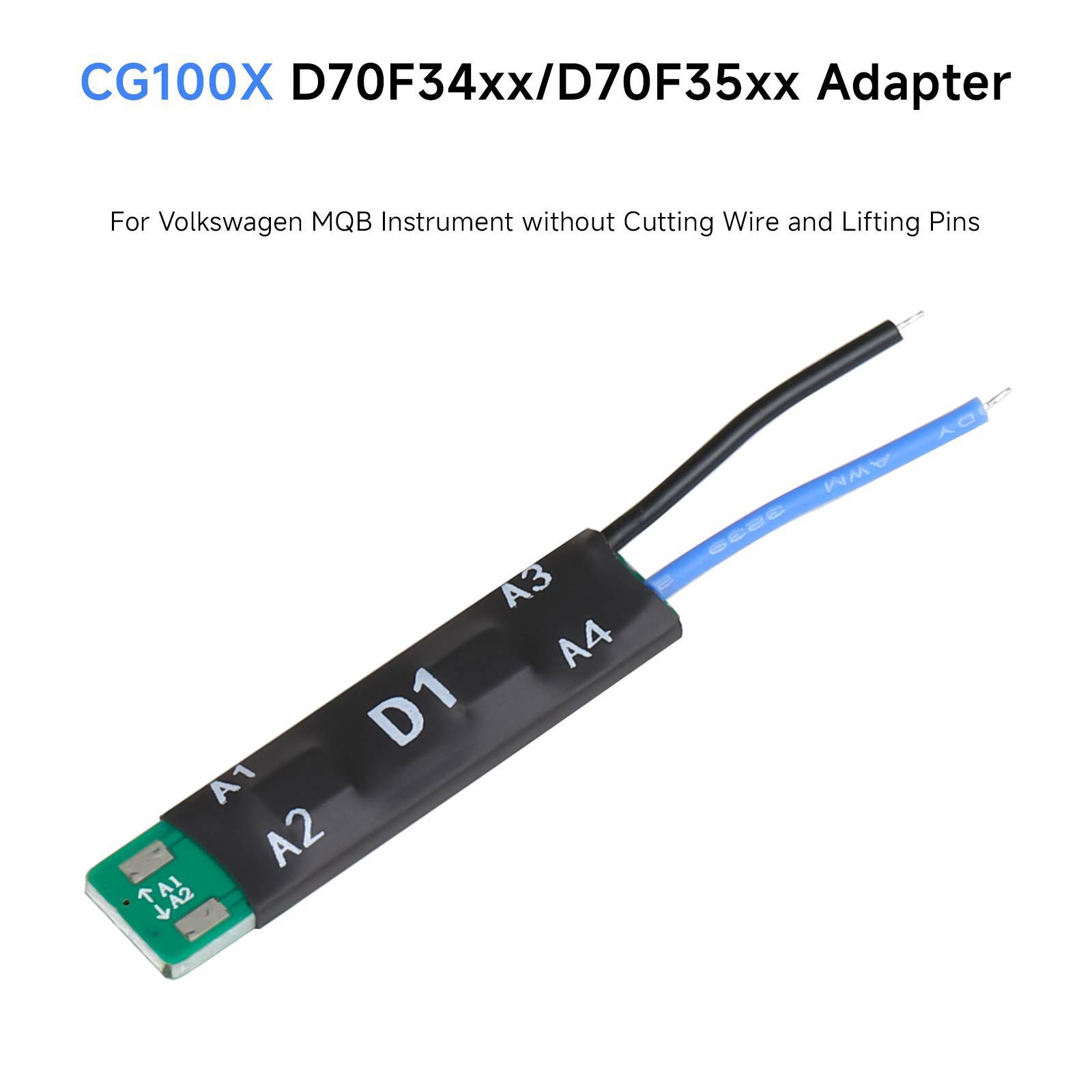 Neueste CG100X D1 Adapter für VAG MQB D70F34xx D70F35xx Meilenreparatur Kein Löten Kein Aufzug Pin