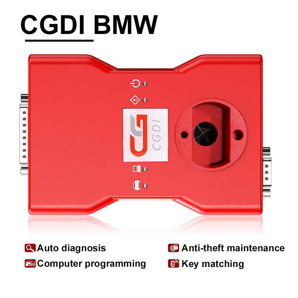 CGDI BMW Key Programmer Vollversion Total 24 Autorisierungen Erhalten Sie freies Lesen 8-Fuß Adapter und BMW OBD Kabel
