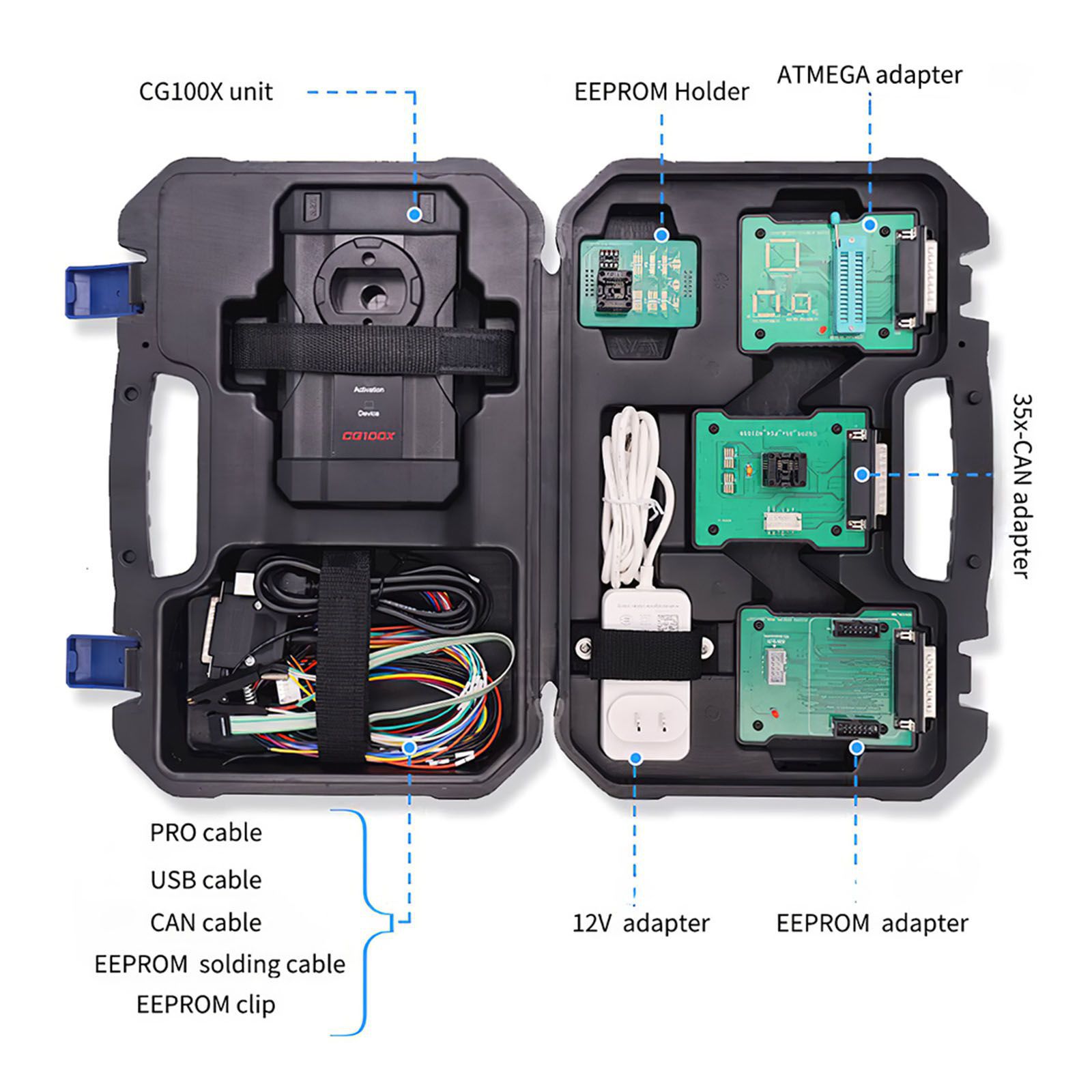 2023 Neueste CGDI CG100X Neue Generation Programmierer für Airbag Reset Meileneinstellung und Chip Lesen