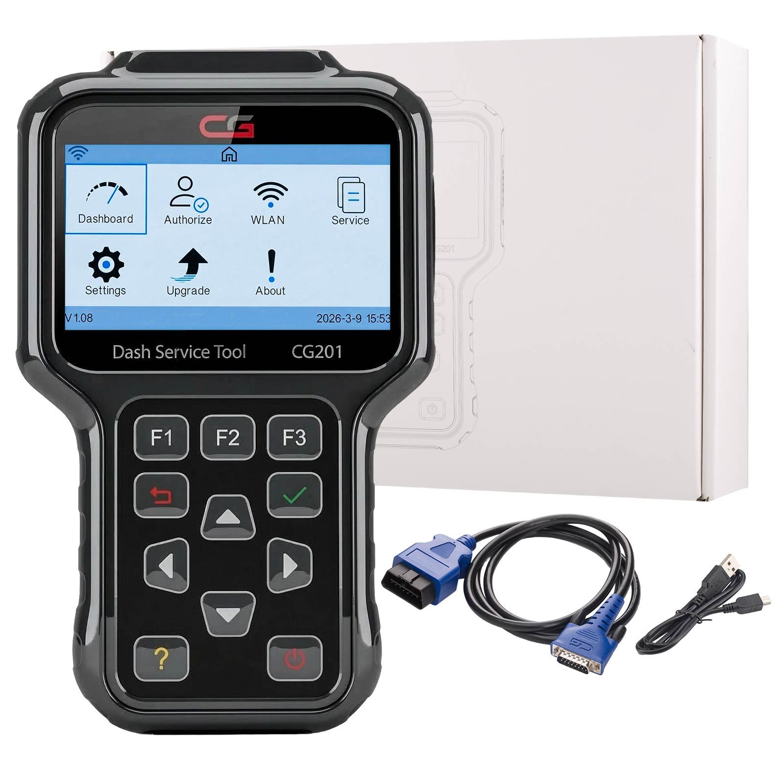 2026 Neuer CGDI CG201 Km Korrektur Programmer für Toyota / Audi / VW / Chevrolet / Ford usw. über OBD Kostenloses Update Online Lebenszeit