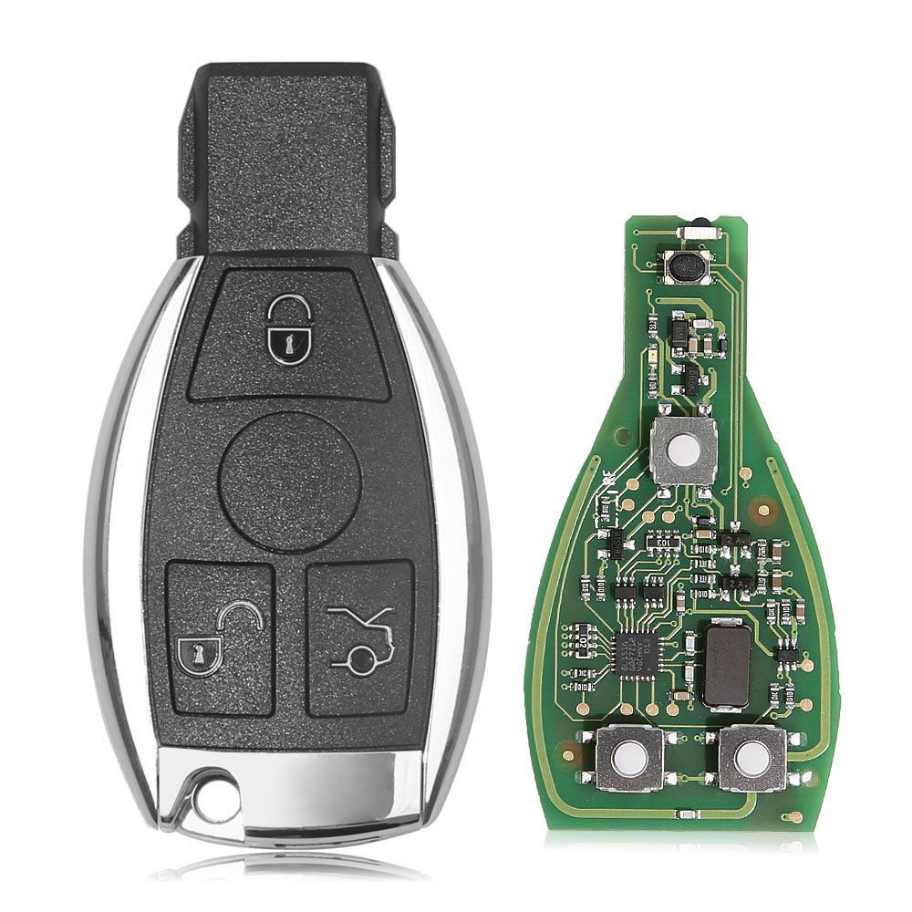 Original CGDI MB Be Key mit Smart Key Shell 3 Taste für Mercedes Benz bis FBS3 Gut montiert Ready to Use