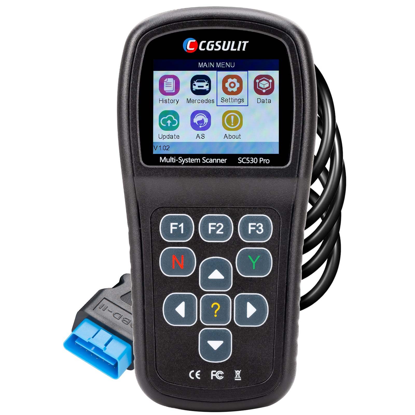 2025 CGSULIT SC530 Pro for BENZ Full System Diagnosis OBD2 Scanner Bi-directional Scan Tool