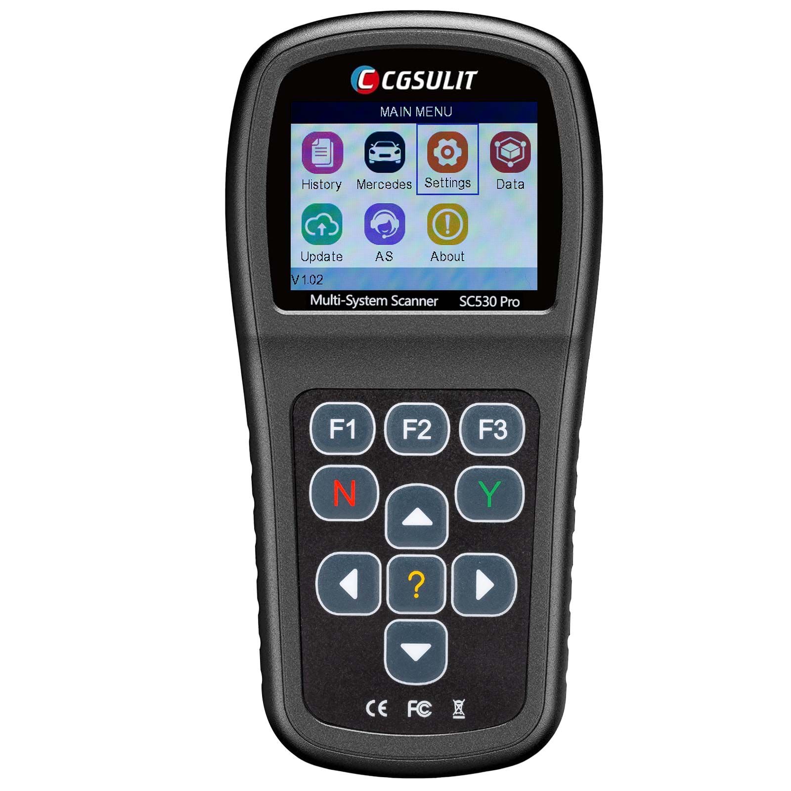2025 CGSULIT SC530 Pro for BENZ Full System Diagnosis OBD2 Scanner Bi-directional Scan Tool