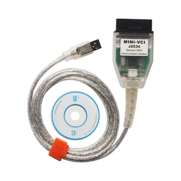 MINI VCI V12.20.024 Single Cable for Toyota Support Toyota TIS OEM Diagnostic Software
