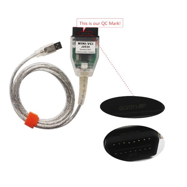 MINI VCI V12.20.024 Single Cable for Toyota Support Toyota TIS OEM Diagnostic Software