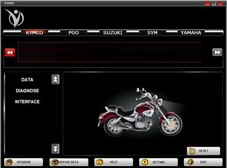 Klassische 7 in 1 Multi -Brand Motorrad Scanner Software