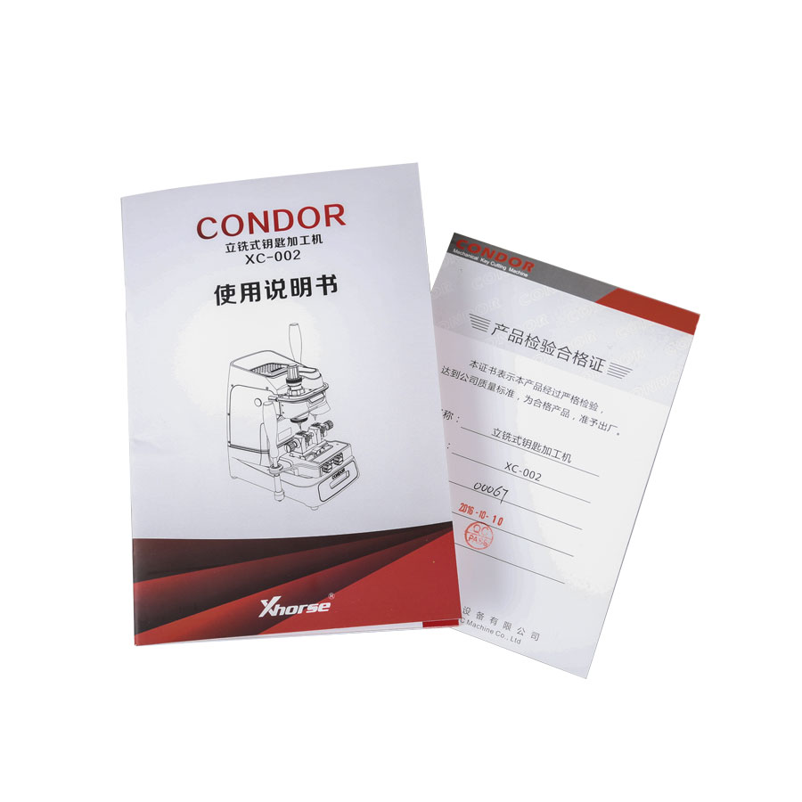 New Released Original Xhorse Condor XC -002 Ikeycutter Mechanical Key Cutting Machine Drei Jahre Garantie