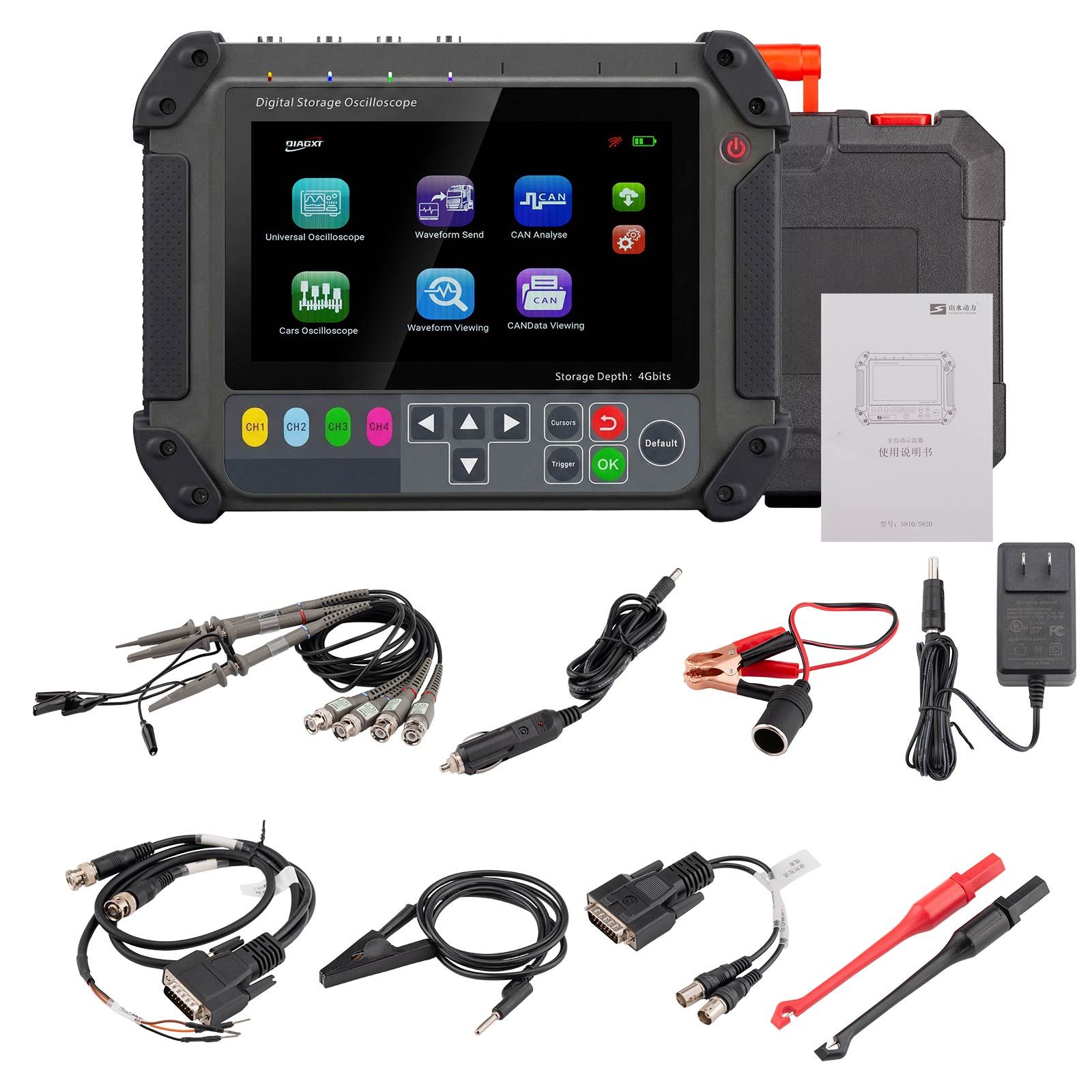 DIAGXT T80 Universal Oscilloscope & Automotive Oscilloscope
