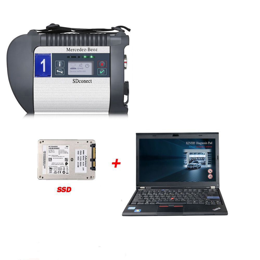 DOIP MB SD C4 PLUS Connect Compact C4 Star Diagnose mit 2020.03 Software SSD Plus Lenovo X220 I5 4GB Laptop