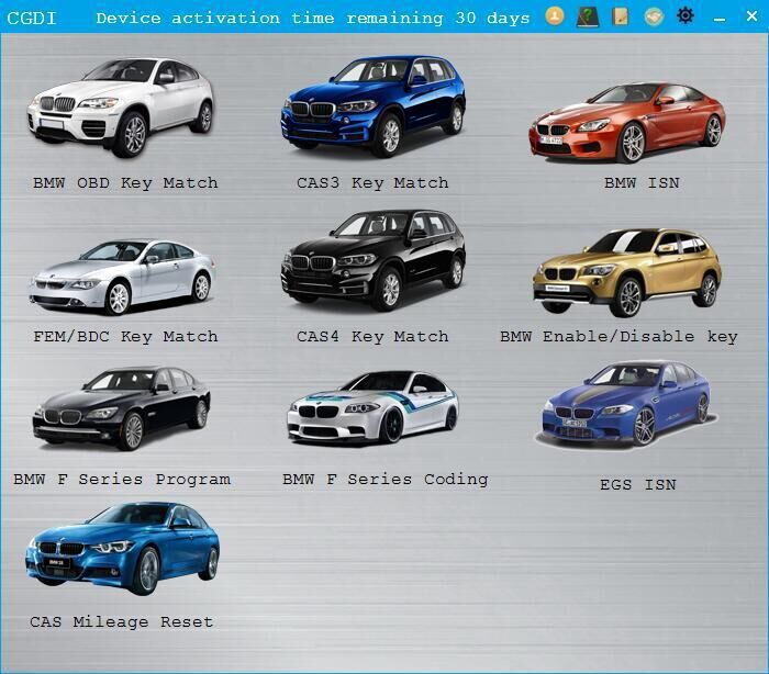 EGS ISN Autorisierung für CGDI Prog BMW MSV80 Key Programmer
