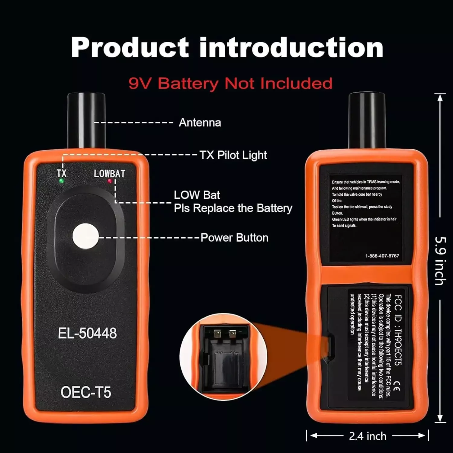 Automobil Reifendruck Detection Sensor EL-50448 OEC-T5 Opel/GM Reifendruck Monitoring System TPMS Reset Aktivierung Tool