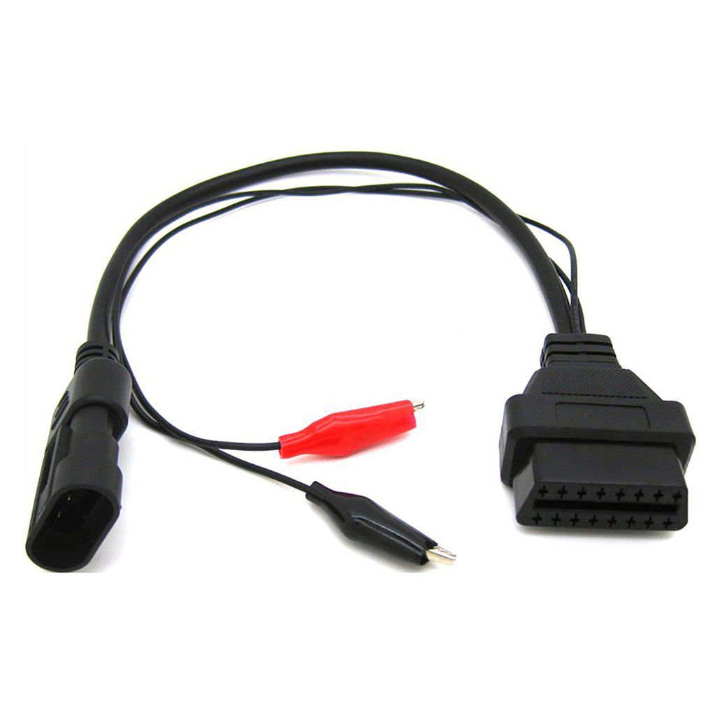 3 Pin zu 16 Pin OBD2 Adapter Stecker Diagnosekabel für Fiat Alfa Lancia Hochwertiges langlebiges OBD2 Adapter Stecker Kabel