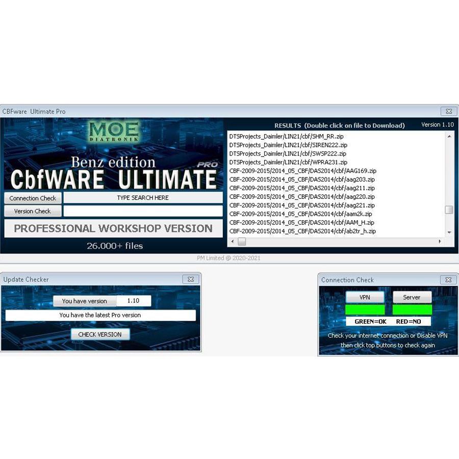 Flashware Ultimate Pro und CBFWare Ultimate Pro 1 Jahr Full Unlimited PRO Access (365 Tage) für alle Mercedes Benz Workshop