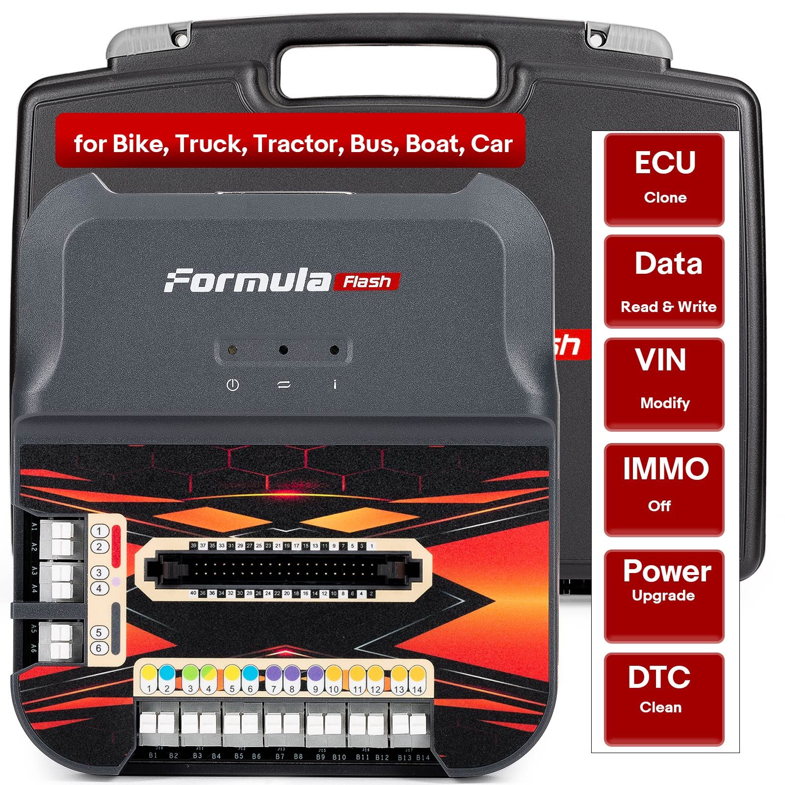 FormulaFLash V1.1.7.0 ECU TCU Chip Tuning Programmer – Update Online und Bench Boot Read und Write EEPROM / FLASH für Fahrzeuge