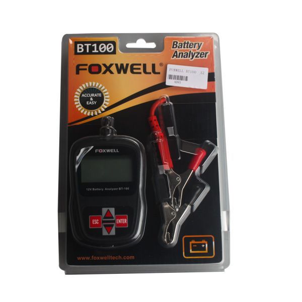 FOXWELL BT100 12V Auto Batterie Tester für Fluten, AGM, GEL